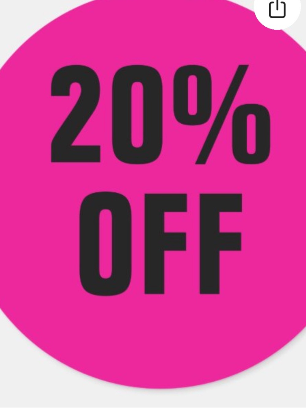 Enjoy a 20% off on any item you  like in my Closet!
